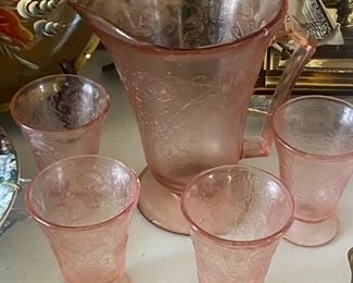 Pink Depression Glass 