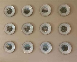 Currier Ives Plates Display