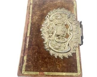 Lot 029 20 Bid(s)
1863 Buckle Locked Velvet German Bible