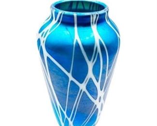 Lot 056 7 Bid(s)
Quezal Signed Art Glass Small Vase