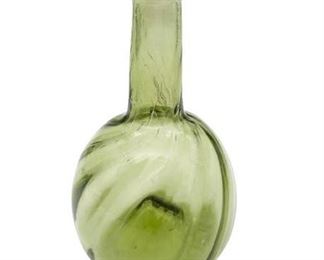 Lot 083 11 Bid(s)
Antique Twisted Hand Blown Bottle Neck Glass Vase