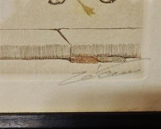 Vintage Boris O'Klein Dirty Dogs print. It was purchased in Paris in the 60's