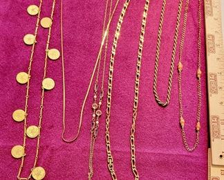Assortment Of Gold Chains