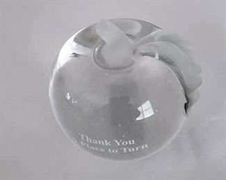 Crystal Paperweights And Fish Statue