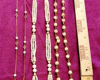 Faux Pearl Necklaces