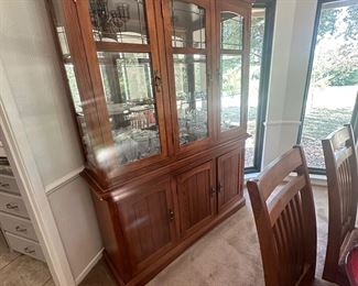 china hutch with matching dining table 
