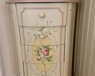 Painted jewelry caninet