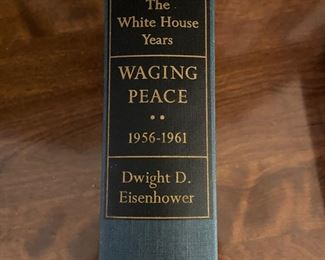"Waging Peace", by Dwight D. Eisenhower, signed by the President