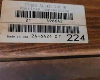 Ethan Allen American Impressions Mission style dining furniture