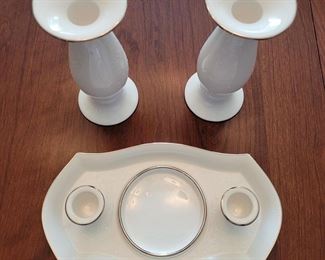 Lenox Classics Collection Opal Innocence, Wedding Promises Collection, candlesticks