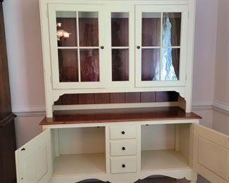 Ethan Allen Country painted China Cupboard