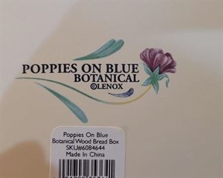 Lenox China Stone 'Poppies on Blue' over 100 pieces