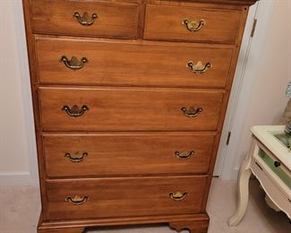 Ethan Allen Tall Boy 2 over 4 drawers