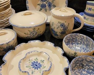 East Texas Pottery, Marshall, Texas, 8 pieces