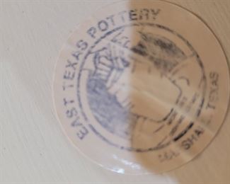 East Texas Pottery, Marshall, Texas, 8 pieces