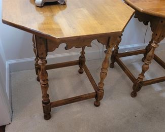 Ethan Allen octogan shaped tables