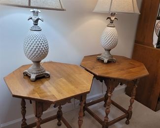 Ethan Allen octogan shaped tables