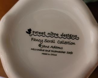 Sweet Olive Designs, set of 6 mugs