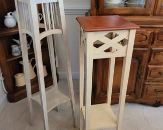 Ethan Allen painted wooden stands