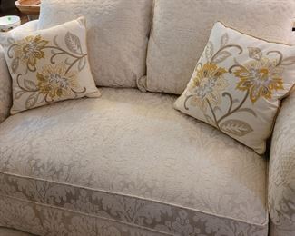 Ethan Allen upholstered Love Seat, mataching sofa