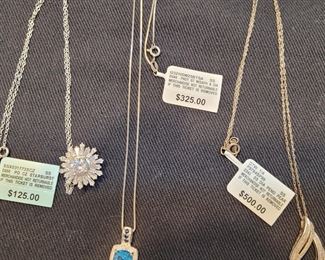 Precious stone necklaces