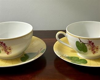 (2) Bernardaud Tea Cups & Saucers