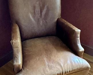 Mitchell Gold for Restoration Hardware Leather Office Chair