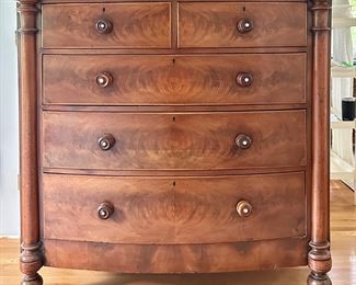Scottish Empire Mahogany Tall Chest c. 1850