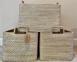 (6) West Elm Baskets