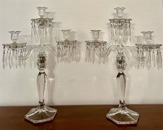 Heisey Glass Candelabras