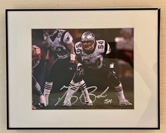 Autographed Teddy Bruschi Photograph