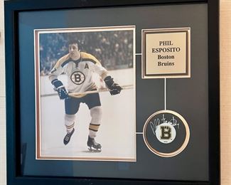 Autographed Phil Esposito Plaque