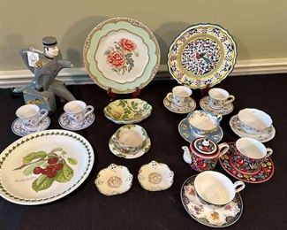 British Teapot, Cups Saucers, Plates And More