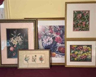 Floral Framed Print Variety 