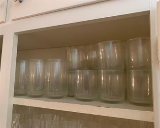 Mystery Lot Assorted Clear Cut Glass Barware, Wedding 