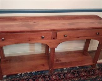 Pennsylvania House Two Drawer Console Table