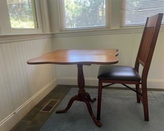 Table And Folding Chair