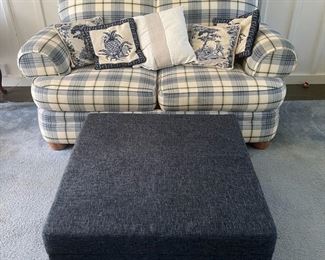 Vintage Plaid Sofa