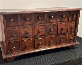 Vintage Wood Storage Cabinet 