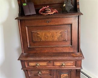 Eastlake desk-- flash mahogany