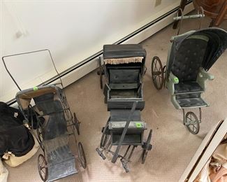 Children's Victorian toy carriages