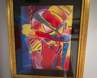 Peter Max abstract art signed