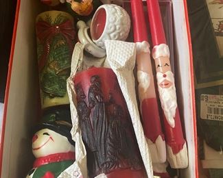 Vintage Christmas candles