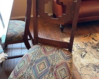 The chairs are in prestine condition!  No stains or tears