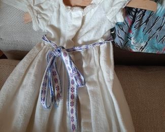handmade doll clothes, antique....the detail is amazing!!!
