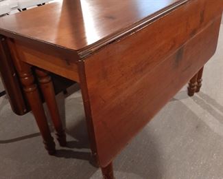 Cherry drop-leaf table