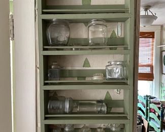 Vintage Spice Rack and Canisters 