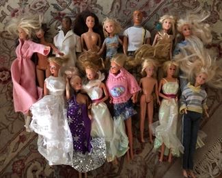 Lots of Vintage Barbie Dolls