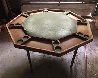 The Dunlaps entertained a lot of friends playing Poker at their House on their favorite Table!