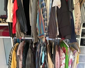 Clothing, some vintage, more fabric samples